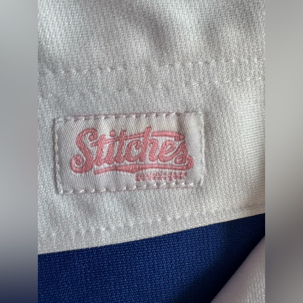Stitches Pistons Kids Jersey - Red, Blue, White size large - Picture 5 of 6